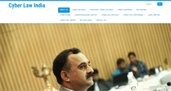 Desktop Screenshot of cyberlawindia.com