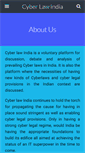 Mobile Screenshot of cyberlawindia.com