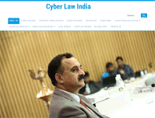 Tablet Screenshot of cyberlawindia.com
